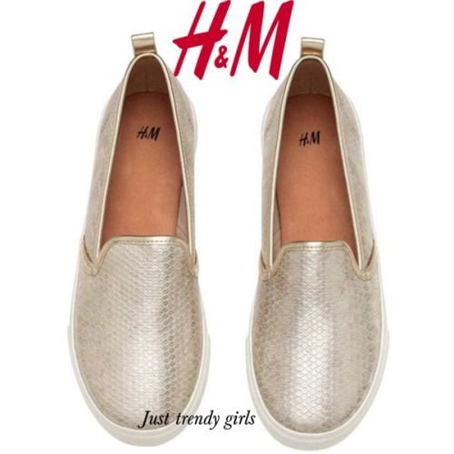 h&m gold heels