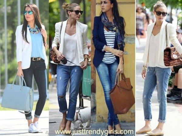 womens casual blazer outfits