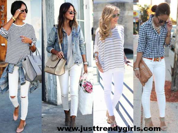 White pants styling ideas – Just Trendy Girls