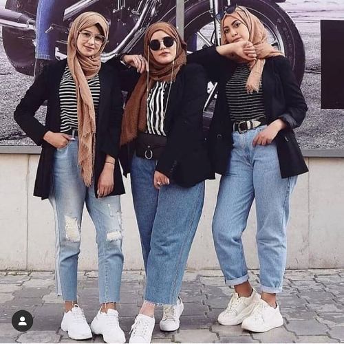 casual style girl hijab