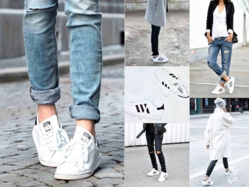 adidas shoes and jeans