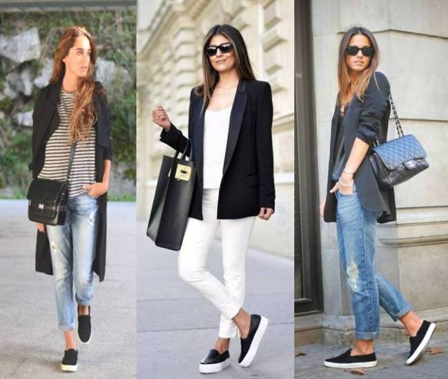 Casual outfits ideas with slip on shoes 