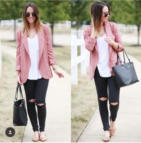 pastel color smart casual attire