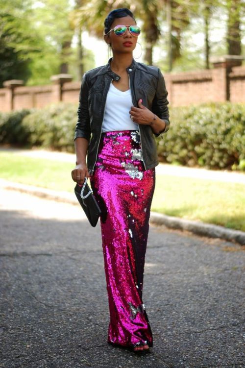 How to rock the sequin skirts | | Just Trendy Girls