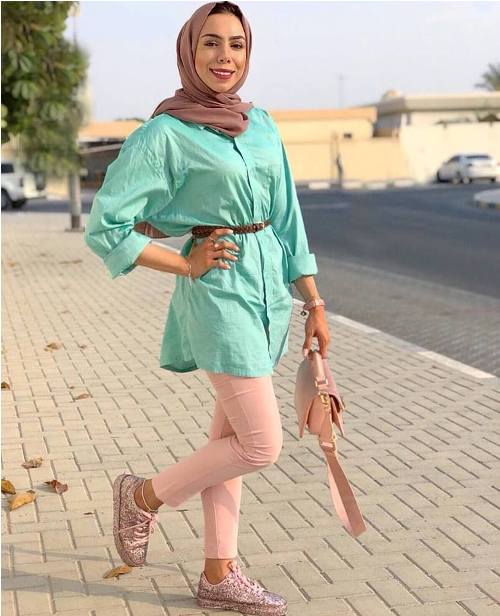 outfit hijab summer