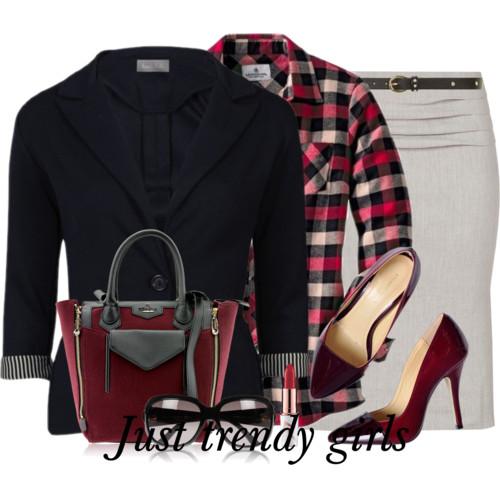 Classic plaid suits for woman | | Just Trendy Girls