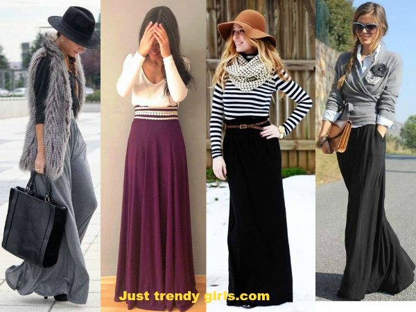 How to wear skirt in winter | | Just Trendy Girls