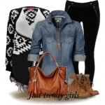 Aztec tribal Cardigan outfits | | Just Trendy Girls