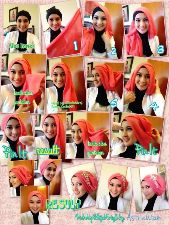 Tutorial Hijab Pesta Simple Just Trendy Girls