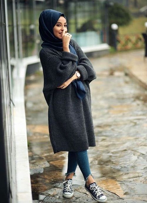 Neutral winter hijab outwears | Just Trendy Girls