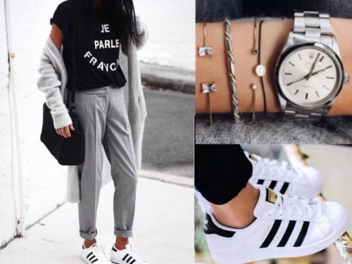 adidas shoes and outfit