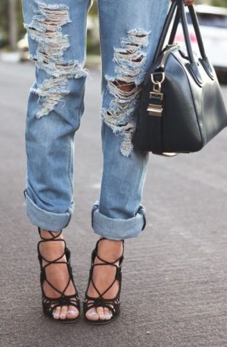 How to wear the lace up heels | | Just Trendy Girls