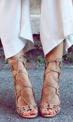 How to wear the lace up heels | Just 