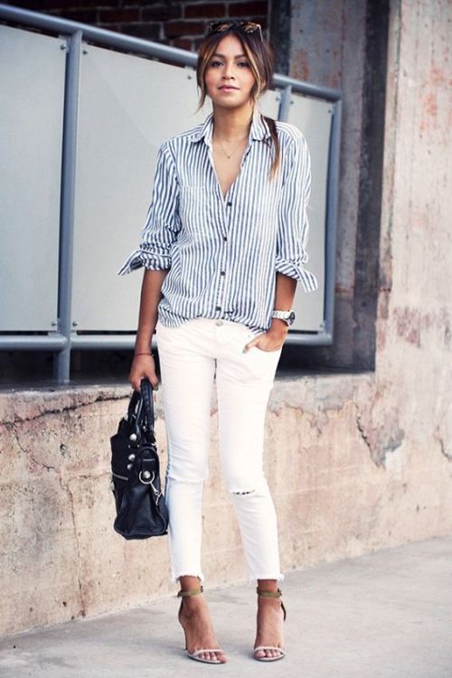 How to style your Chambray Shirt | | Just Trendy Girls
