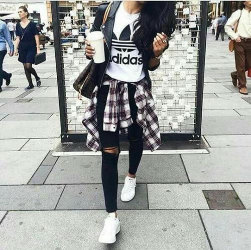 outfits with pink adidas shoes