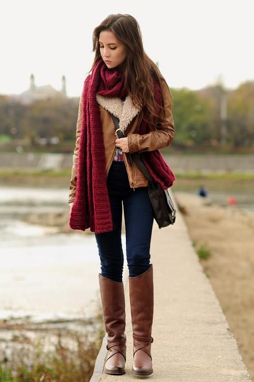 Fall burgundy outfit ideas | | Just Trendy Girls