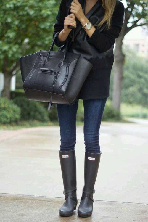How to rock the hunter rain boots 
