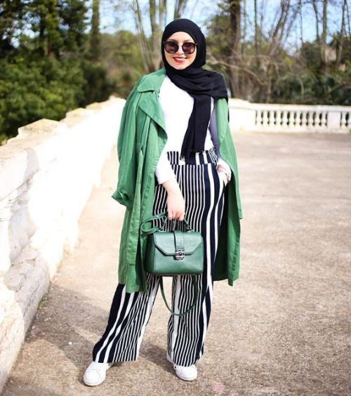 How to wear stripes with hijab | | Just Trendy Girls