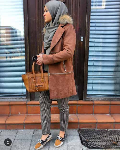 How to wear colorful hijab in winter Just Trendy Girls