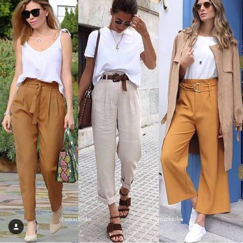 Bow pants and high waisted pants styling ideas | | Just Trendy Girls