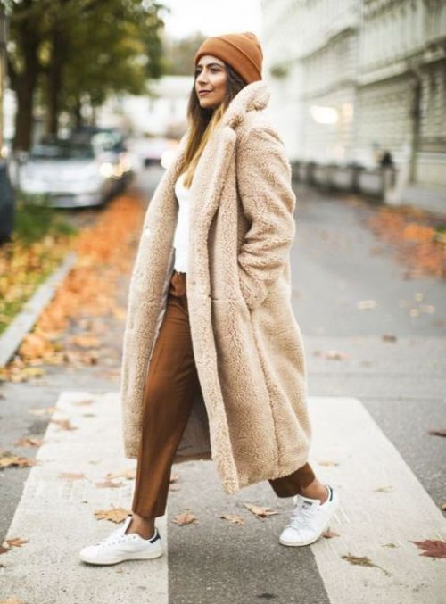 Faux fur teddy coat styling ideas | | Just Trendy Girls