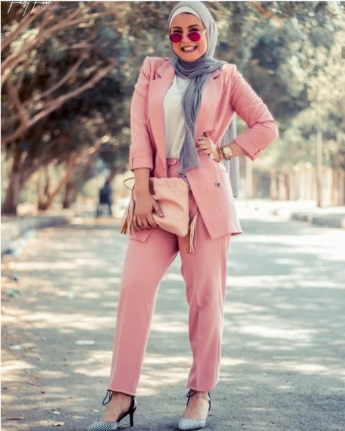 Smart pants with hijab style | | Just Trendy Girls